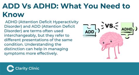 Add Vs Adhd What You Need To Know Clarity Clinic