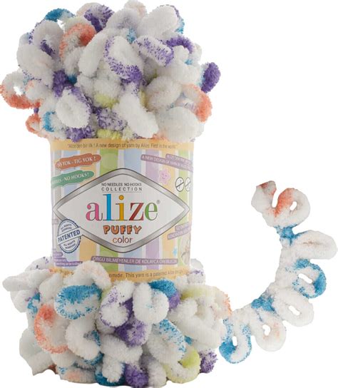 Alize Puffy Color 7539 Rainbow - Muziker