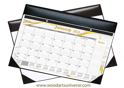 Leather Desk Calendar Planner Waucust537 Promotional Products From