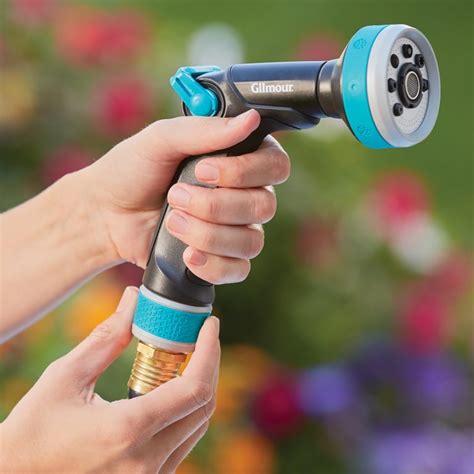 Thumb Control Watering Nozzle With Swivel Connect Gilmour