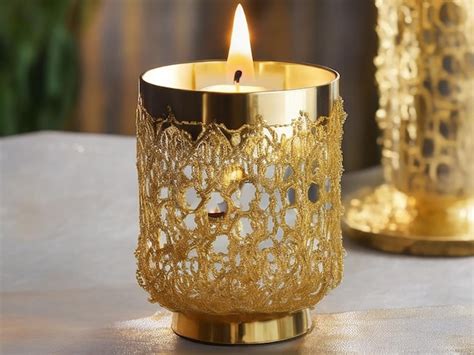 Premium AI Image Design A Luxurious And Elegant Candle Holder