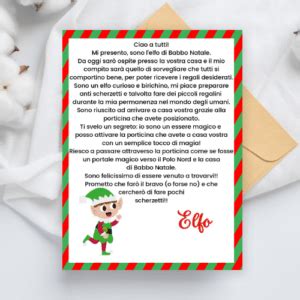 Lettera Elfo Di Babbo Natale Mille Libri Per Bambini