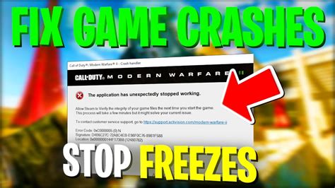 Modern Warfare Fix Crashes And Freezing Mw Fix Crashing Youtube