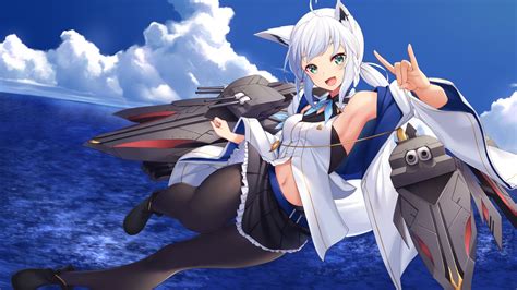 Aliasing Animal Ears Azur Lane Clouds Cosplay Eliot C F Foxgirl