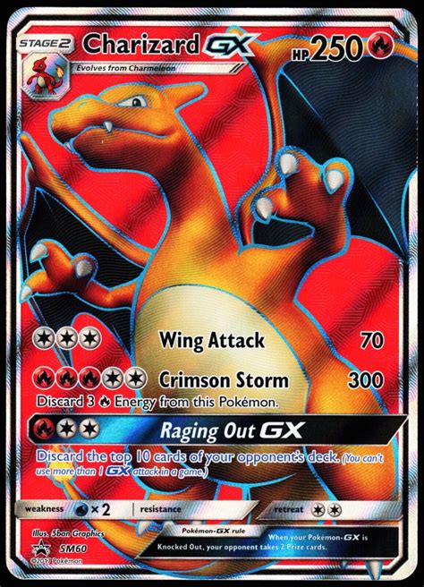 Pokémon TCG Charizard GX SM Black Star Promo SM60 Promo LP eBay