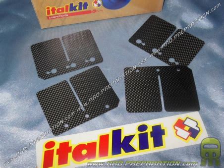 Italkit Carbon Doble V Valvulas Competicion Para Moto Y Karting