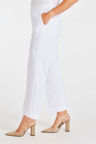 Straight Leg Elasticated Pull On Trousers Bonmarché