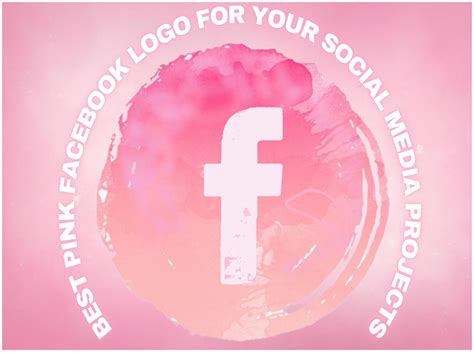 Pink Facebook Logo- Download For Your Social Media Projects