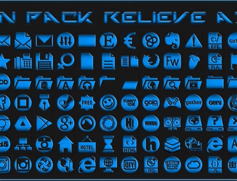 Win10 Blue IconPack For Win7 Skin Pack For Windows 11 And 10