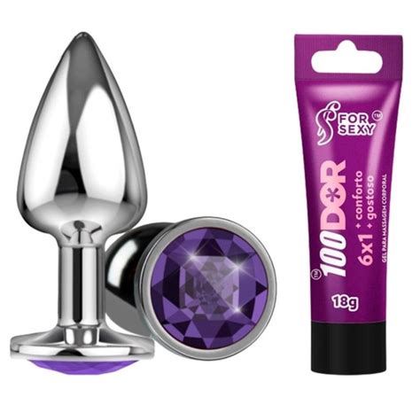 Kit Anal Iniciante Plug Anal Pequeno Gel Lubrificante Anal X Sex