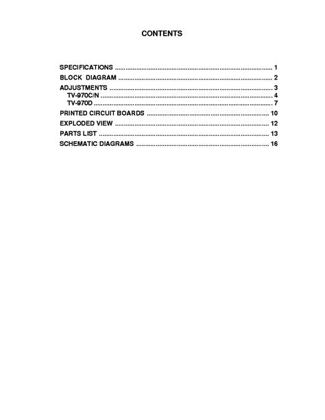 CASIO TV 970 MINI Service Manual download, schematics, eeprom, repair ...