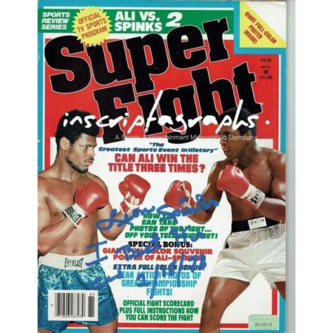 Leon Spinks Signed Muhammad Ali 1978 Super Fight Magazine Coa Inscriptagraphs Inscriptagraphs