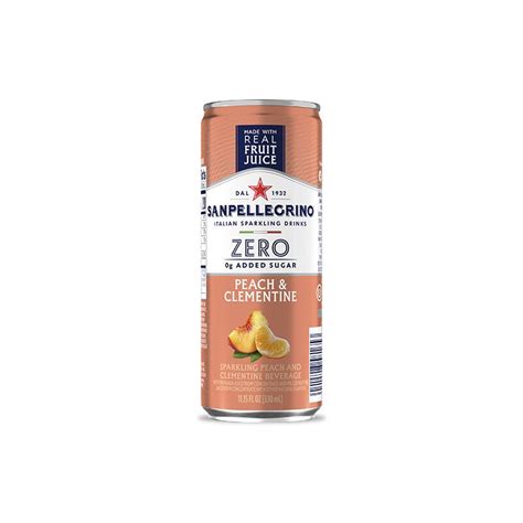 Sanpellegrino Zero Grams Added Sugar Peach Clementine Sanpellegrino