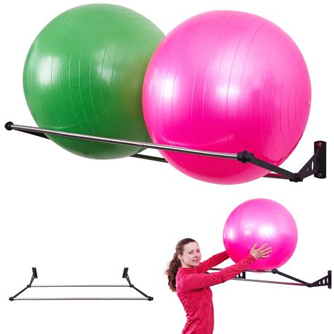 Exercise Ball Holder Organize Your Space Wall Mounted