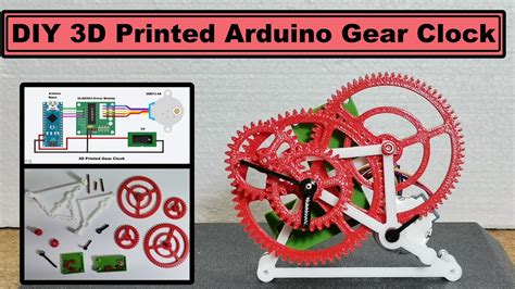 Diy Arduino 3d Printed Gear Clock Youtube