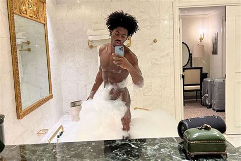 Lil Nas X Strips Down Shows Off His Abs In Nude Bubble Bath Selfies