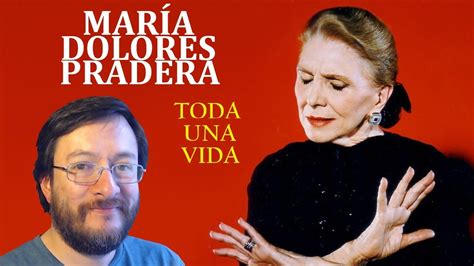 Mar A Dolores Pradera Toda Una Vida En Vivo Reacci N Youtube