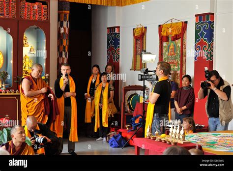 Sand Mandala Avalokiteshvara In Tibet Hanover 2012 Stock Photo Alamy