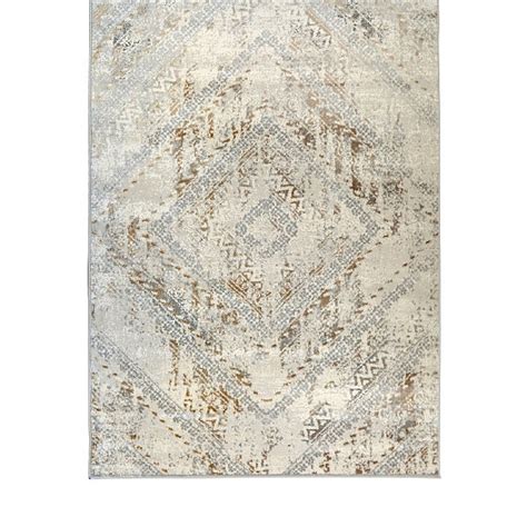 Homemaker Abstract Diamond Ochre Rug Home George At Asda