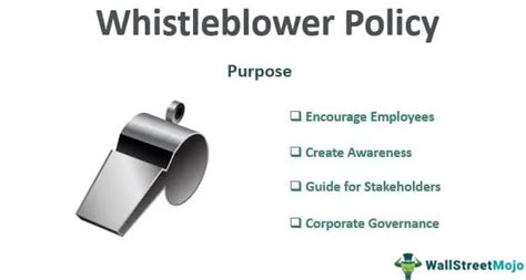 Whistleblower Policy Meaning Examples Importance