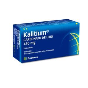 Kalitium Carbonato De Litio Mg Comprimidos Lp Farmacia