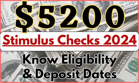 Stimulus Checks Payment Dates Know Eligibility Deposit