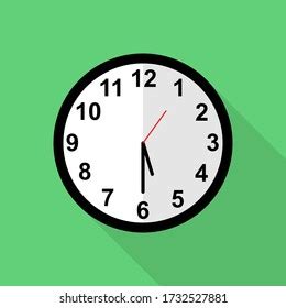 Classic Clock Icon Half Past Five Stock Vector (Royalty Free) 1732527881 | Shutterstock