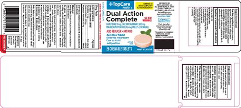 Topco Associates Llc Dual Action Complete Drug Facts