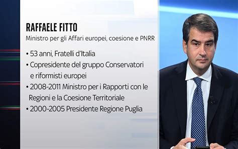 Chi Raffaele Fitto Il Nuovo Ministro Degli Affari Europei E Pnrr