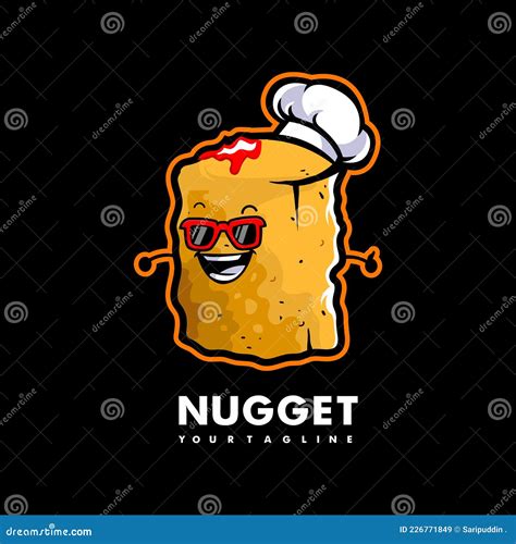 Nugget Cartoon Mascot Stock Vector Illustration Of Food 226771849