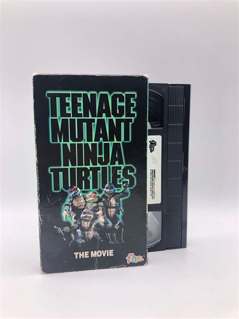 TMNT the Movie VHS, 1990 Teenage Mutant Ninja Turtles, Vintage VHS Tape ...