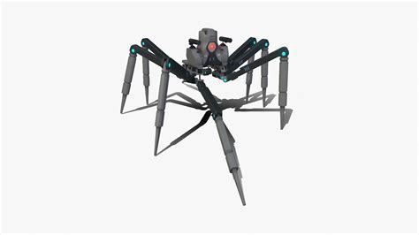 Artstation Spider Bot V3 Rigged And Animated Game Assets