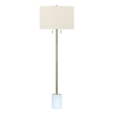 Fangio Lighting In Satin Brass Column Floor Lamp For Living Room