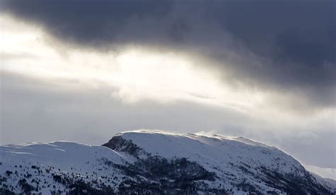 HD Wallpaper Norway Nordfjordeid Storm Snowstorm Sky Mountain