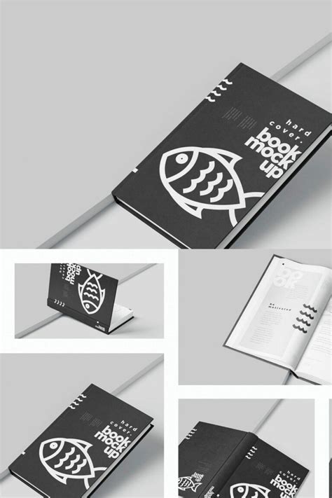 Small Hardcover Book Cover Mockups MasterBundles