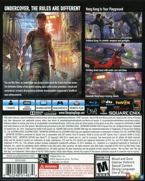 Sleeping Dogs: Definitive Edition - VGDB - Vídeo Game Data Base