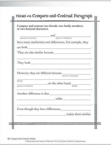 How To Write A Compare And Contrast Essay In 5th Grade Irubric 5th Grade Comparecontrast