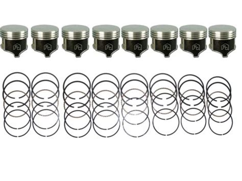 8 COATED Pistons With Wrist Pins Rings 1959 1965 Chrysler 413 V8 EBay