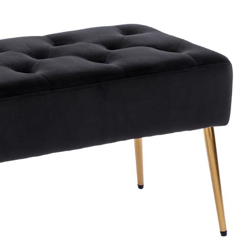 Duhome Elegant Velvet Bench Ottoman Lifestyle Modern Upholstered Bed