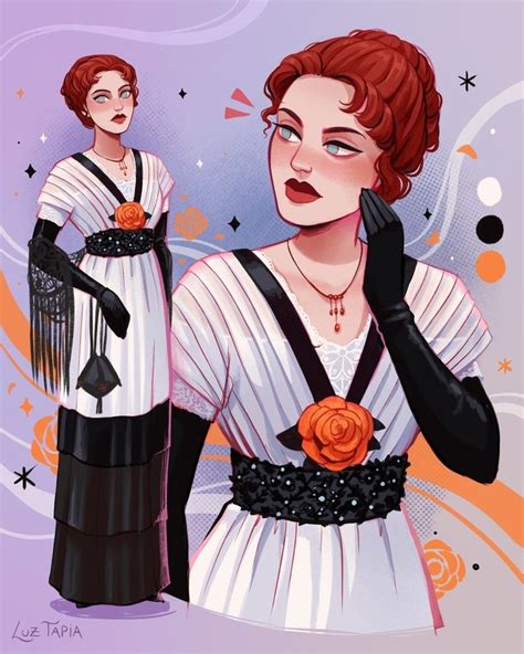 Rose Elevator Dress Titanic An Art Print By Luz Tapia Titanic