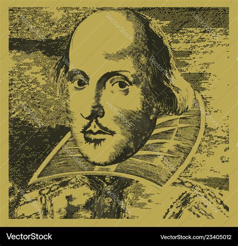 William Shakespeare Royalty Free Vector Image Vectorstock