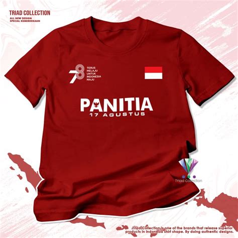 Kaos Panitia 17 Agustus Hut Ri 78 Kemerdekaan Indonesia Baju Seragam