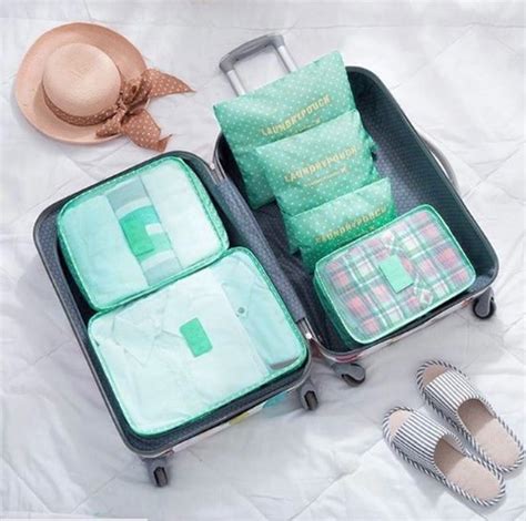 Packing Cubes Set 6 Stuks Koffer Organizer Travel Bag Kleding