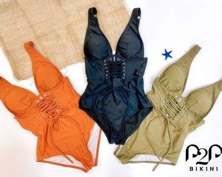 Monokini Hai D Y Ph I Khoen Chi T Eo M D Ng Nhi U M U P P Bikini Th Ng Hi U B I N