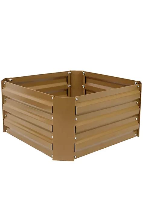 Sunnydaze Decor Sunnydaze Galvanized Steel Raised Garden Bed 24 Inch