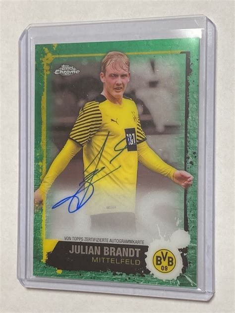 Topps Chrome Borussia Dortmund Team Set Autograph Card Julian