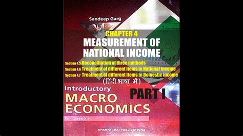 CLASS 12 SANDEEP GARG MACROECONOMICS CH 4 MEASUREMENT OF NAT INCOME