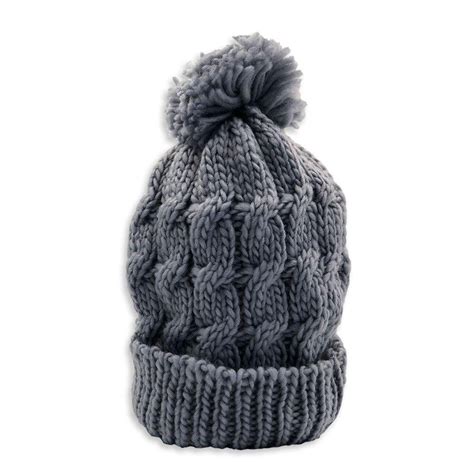 Toucas Para O Inverno - Touca de Inverno com Pompom - Conforto e Estilo no Frio Cor:cinza ...