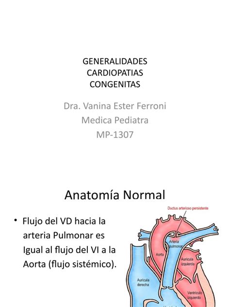 22 Clase De Cardiopatias Congenitas Pdf Defecto Cardiaco Congenito