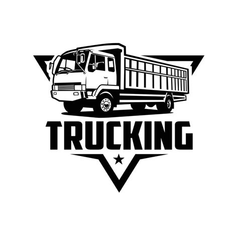 Trucking Company Logo Emblem Template Vector. Best for Trucking and ...